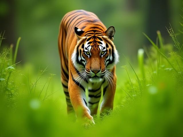 Majestic Bengal tiger in Ranthambore